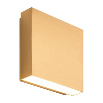 Weston LED Outdoor Lantern in Aged Gold Brass by Matteo Lighting