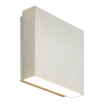 Weston LED Outdoor Lantern in Brushed Nickel by Matteo Lighting