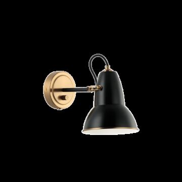Buzz One Light Wall Sconce in Black by Matteo Lighting