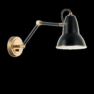 Buzz One Light Wall Sconce in Black by Matteo Lighting