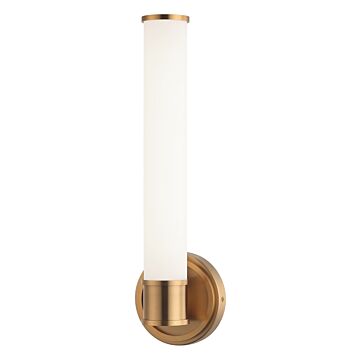 Steveston LED Wall Sconce in Aged Gold Brass by Matteo Lighting