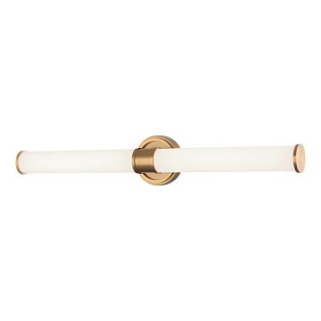 Steveston LED Wall Sconce in Aged Gold Brass by Matteo Lighting