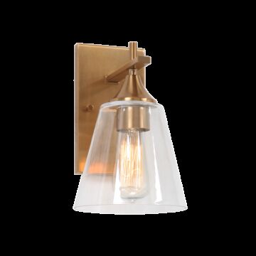 Hollis One Light Wall Sconce in Aged Gold Brass by Matteo Lighting