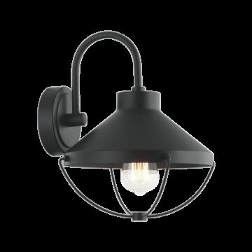 Fable One Light Wall Sconce in Matte Black by Matteo Lighting