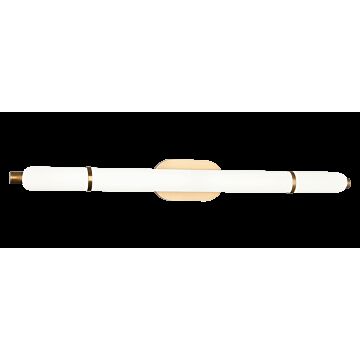 Finnegan LED Vanity in Aged Gold Brass by Matteo Lighting