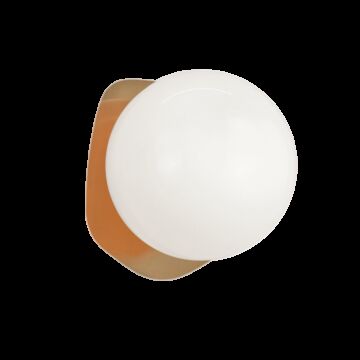 Razz One Light Wall Sconce in Aged Gold Brass by Matteo Lighting