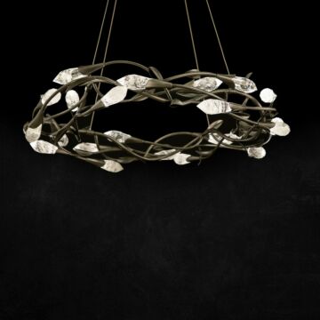 Secret Garden LED Pendant in Antique Pewter by Schonbek