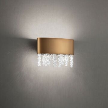 Soleil LED Wall Sconce in Aged Brass by Schonbek