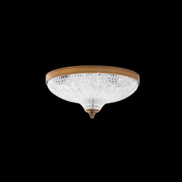 Roma LED Flush Mount in Aged Brass by Schonbek