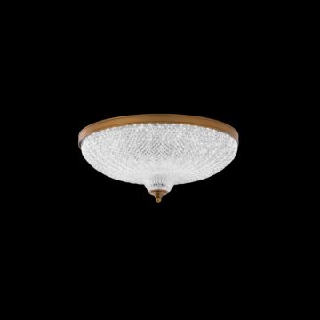 Roma LED Flush Mount in Aged Brass by Schonbek