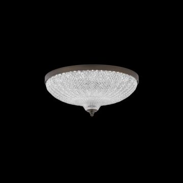 Roma LED Flush Mount in Antique Nickel by Schonbek