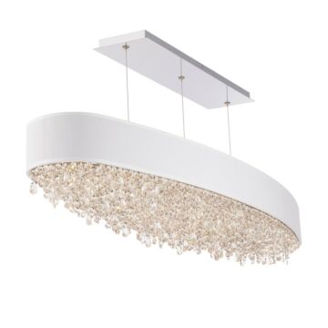 Eclyptix LED LED Linear Pendant in Stainless Steel by Schonbek