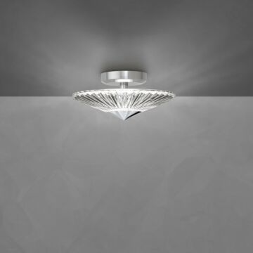 Origami LED Semi Flush Mount in Polished Chrome by Schonbek