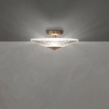 Origami LED Semi Flush Mount in Polished Chrome by Schonbek