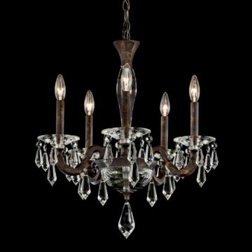 Napoli Five Light Chandelier in Black by Schonbek