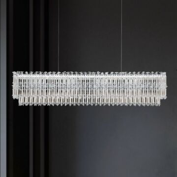 Tahitian LED Linear Pendant in Black by Schonbek