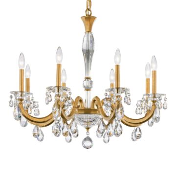 San Marco Eight Light Chandelier in Black by Schonbek