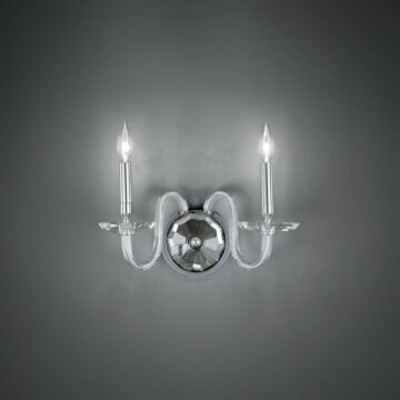 Habsburg Two Light Wall Sconce in Polished Chrome by Schonbek