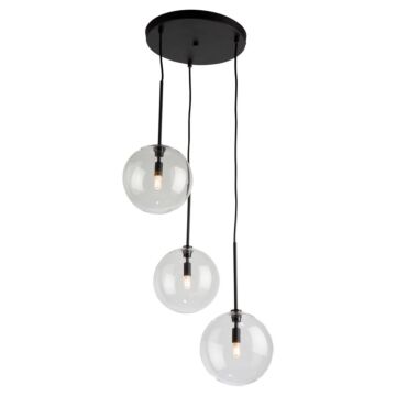 Pinpoint 3-Light Pendant in Black