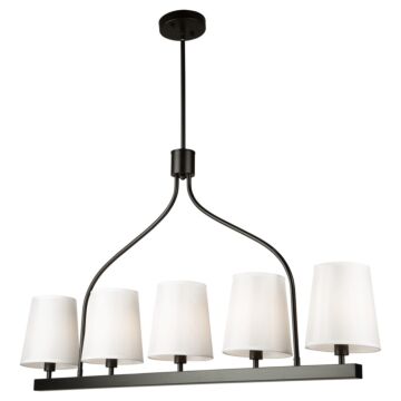 Rhythm 5-Light Island Pendant in Black