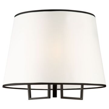 Coco 3-Light Semi-Flush Mount Ceiling Light in Black