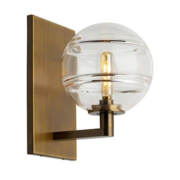 Sedona LED Wall Sconce in Aged Brass by Visual Comfort Modern