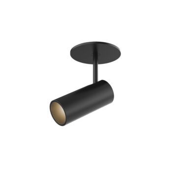 Downey LED SemiFlush Mount in Black by Kuzco Lighting