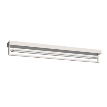 Mondrian LED SemiFlush Mount in Brushed Nickel by Kuzco Lighting