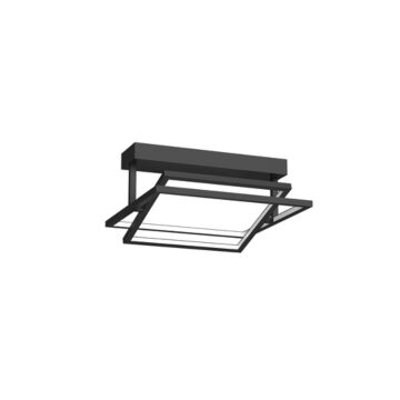 Mondrian LED SemiFlush Mount in Black by Kuzco Lighting