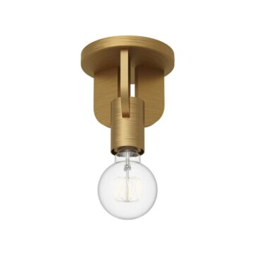 Claire One Light Semi Flush Mount in Aged Gold by Alora