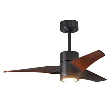 Super Janet 1-Light 42" Ceiling Fan in Matte Black