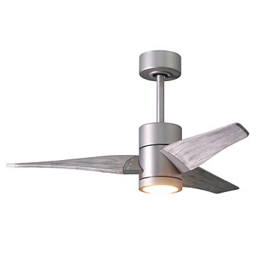 Super Janet 1-Light 42" Ceiling Fan in Brushed Nickel