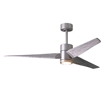 Super Janet 1-Light 60" Ceiling Fan in Brushed Nickel