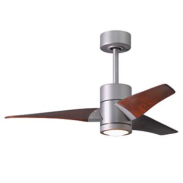 Super Janet 1-Light 42" Ceiling Fan in Brushed Nickel
