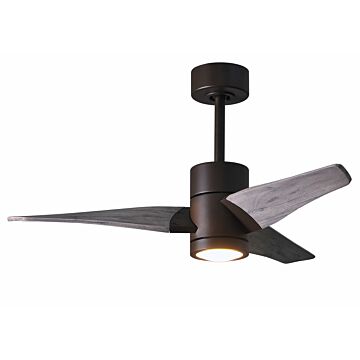 Super Janet 1-Light 42" Ceiling Fan in Textured Bronze