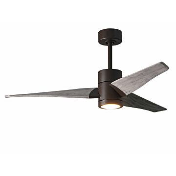 Super Janet 1-Light 52" Ceiling Fan in Textured Bronze