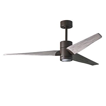 Super Janet 1-Light 60" Ceiling Fan in Textured Bronze