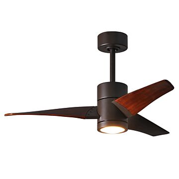 Super Janet 1-Light 42" Ceiling Fan in Textured Bronze
