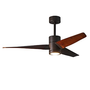 Super Janet 1-Light 52" Ceiling Fan in Textured Bronze