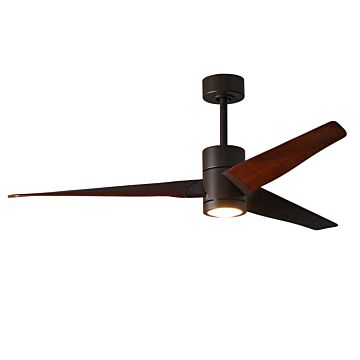 Super Janet 1-Light 60" Ceiling Fan in Textured Bronze