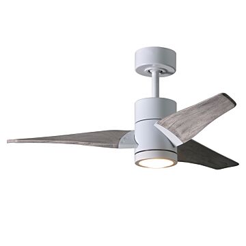 Super Janet 1-Light 42" Ceiling Fan in Gloss White