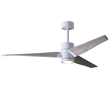 Super Janet 1-Light 52" Ceiling Fan in Gloss White