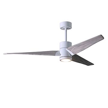 Super Janet 1-Light 60" Ceiling Fan in Gloss White