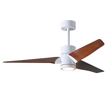 Super Janet 1-Light 52" Ceiling Fan in Gloss White