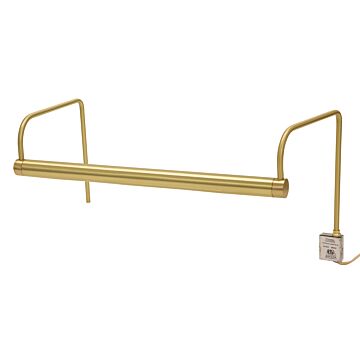  Slim-Line Picture Light in Satin Brass
