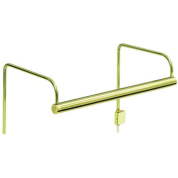 Slim line One Light Picture Light in Polished Brass by House of Troy