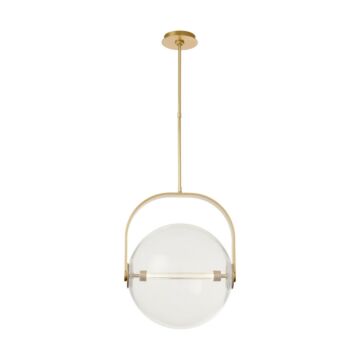 Fues LED Pendant in Natural Brass by Visual Comfort Modern