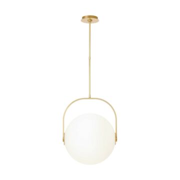 Fues LED Pendant in Natural Brass by Visual Comfort Modern
