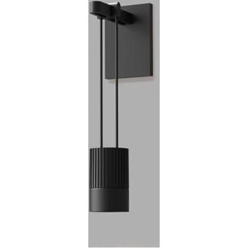 Suspenders One Light Wall Sconce in Satin Black by Sonneman