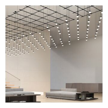 Suspenders 49 Light Pendant in Satin Black by Sonneman